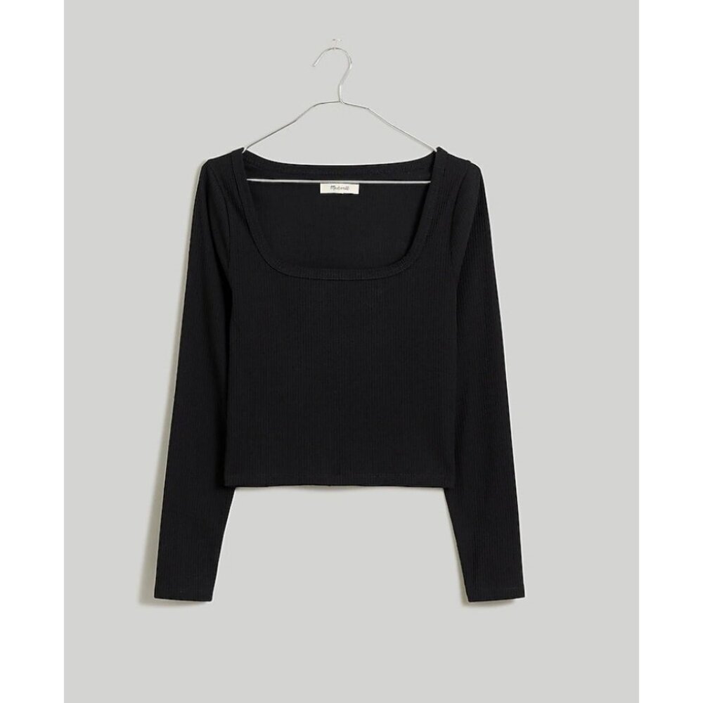 Madewell Black Long Sleeve Top